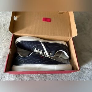 Levi's Men's Dark Blue Sneakers with White Accents